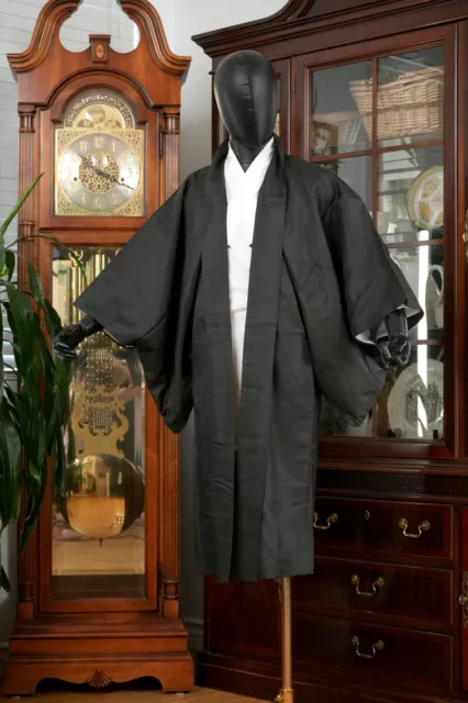 Dear Vanilla Japanese Silk Haori Jacket Men's Kimono Genuine Japan Made Vintage