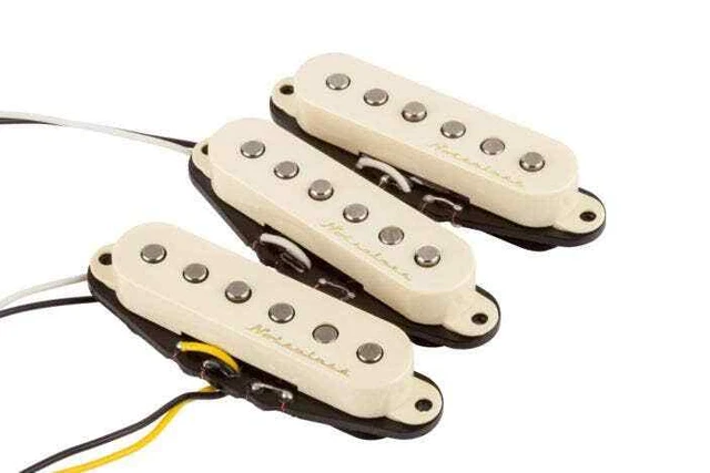 Fender Vintage Noiseless Strat Pickups, Set of 3, Aged White