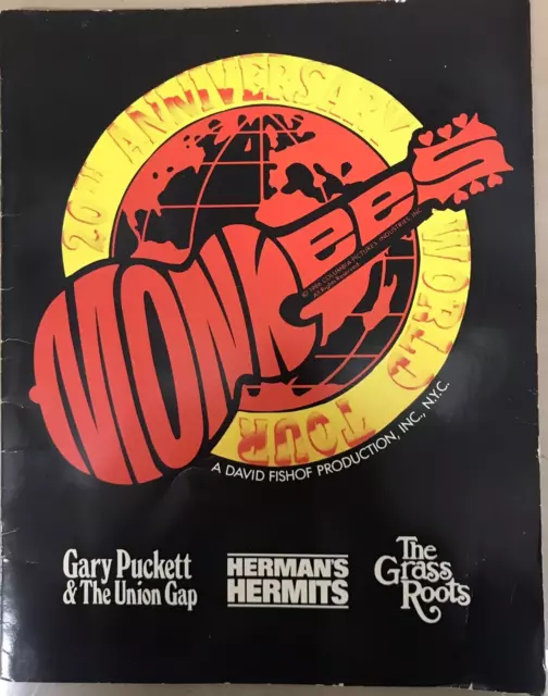 Vintage 1986 Monkees 20th Anniversary Tour Program Book