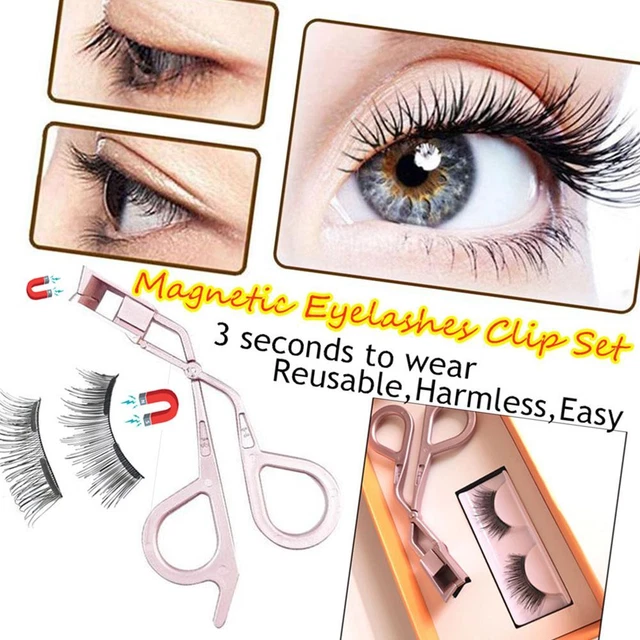 Eyelashs Clip Dual Magneti Magnetici ciglia Senza Glu Necessita di ciglia