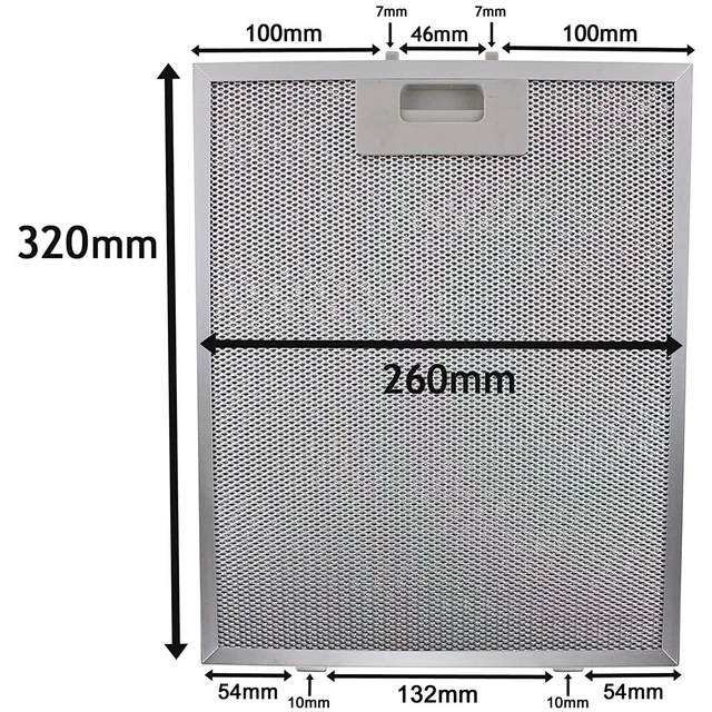 METAL MESH FILTER For BOSCH NEFF SIEMENS Cooker Hood Vent Fan 320 x