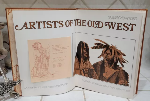 ARTISTS OF THE OLD WEST. Leather Binding. Limited Edition by John C. Ewers. Nice 2