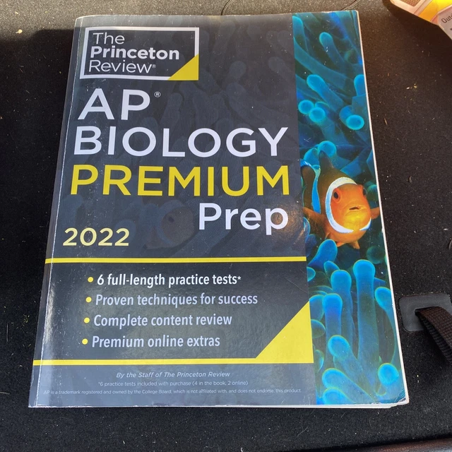 PRINCETON REVIEW AP Biology Premium Prep, 2022 6 Practice Tests