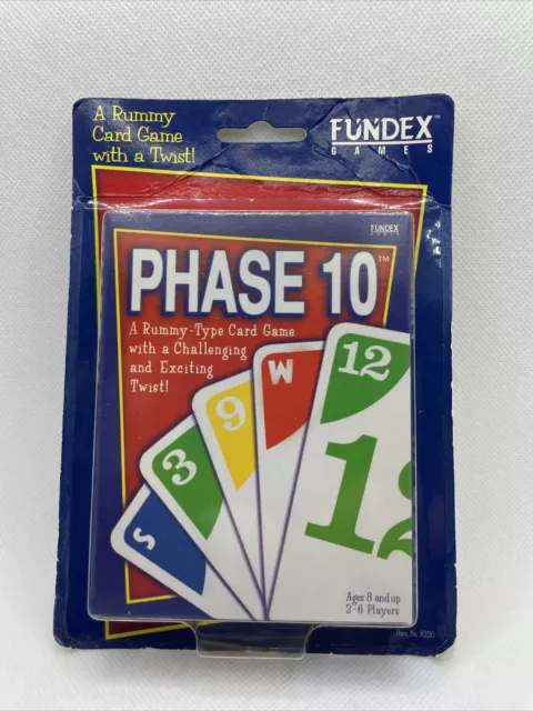 PHASE 10 CARD Game A Rummy Card Game with a Twist Fundex Games Challenging  New $20.26 - PicClick AU