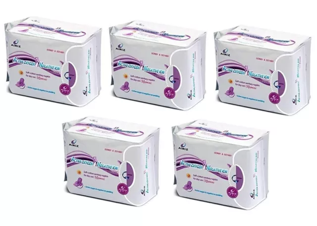 Airiz Oxygen and Negative Ion Relax Touchless Soft Slipeinlage, 5er-Pack.