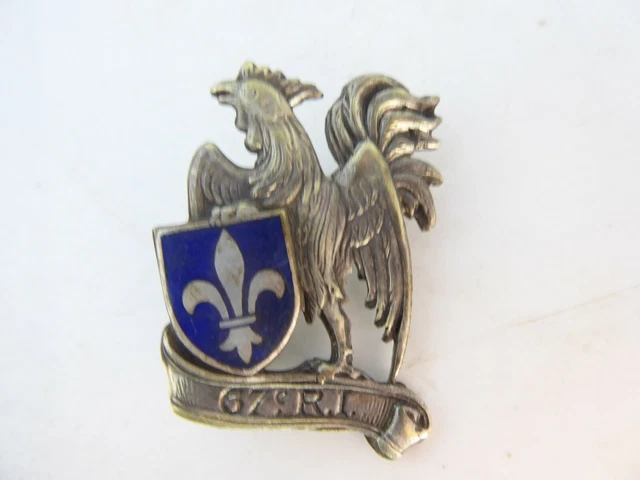 Insigne Badge 126° RI vintage Régiment Infanterie ORIGINAL DRAGO G2766