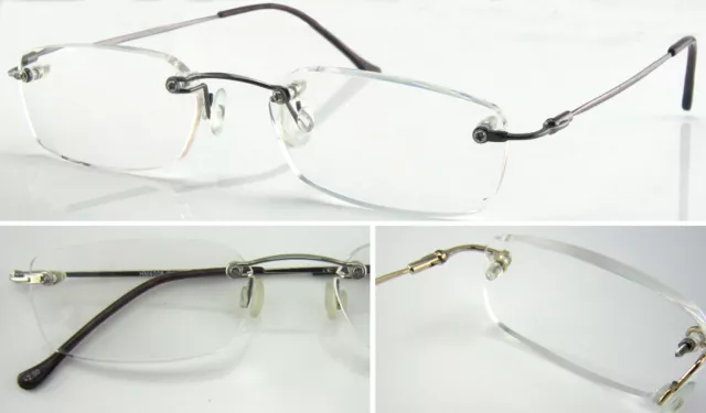 L279 Hervorragende Qualität randlose Lesebrille/Flexibler Stahlarm/Leichter Stil