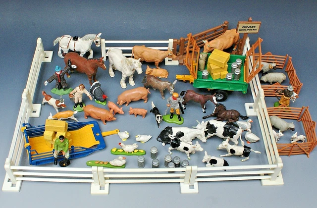 BRITAINS PLASTIC FARM VINTAGE 1970s COLLECTION HUGE LOT 9 99 britains-plastic-farm-vintage-1970s-collection-huge-lot-9-99