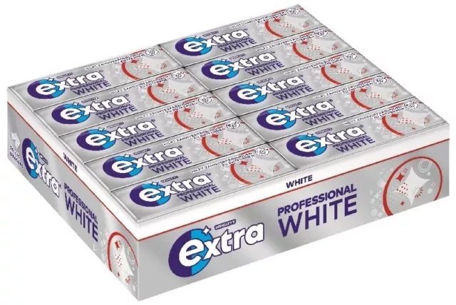 Wrigleys Extra Professional White 30 Packungen Kaugummi Dragees