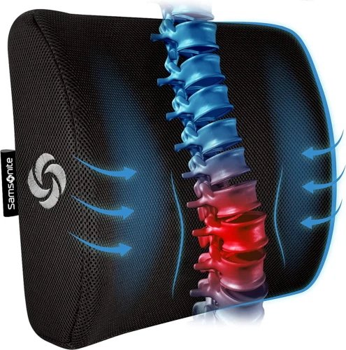 - Lumbar Support Pillow for Office Chair and Car Seat, Memory Foam, Versatile Us