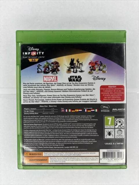 Disney Infinity 3.0 Xbox One Jeu Vidéo Utilisée Excellent Conditions 2