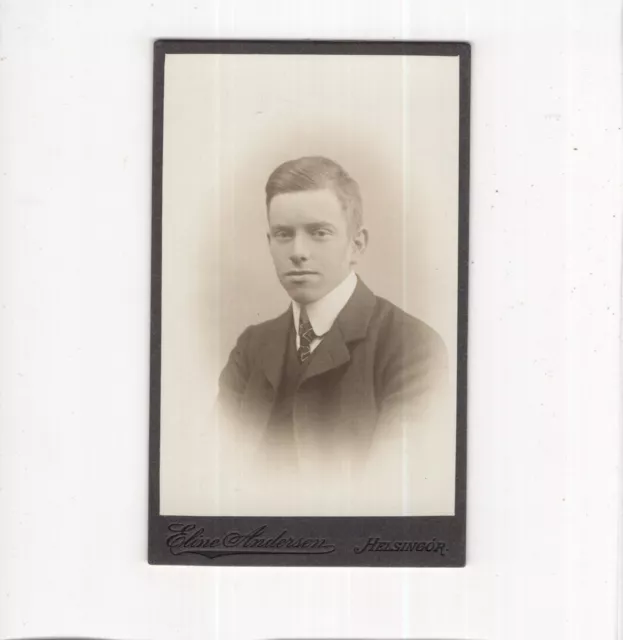 CDV Foto Herrenportrait - Helsingor / Dänemark 1900er