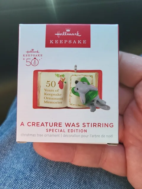 2023 HALLMARK Miniature A Creature Was Stirring Christmas Ornament FAST FREE shi