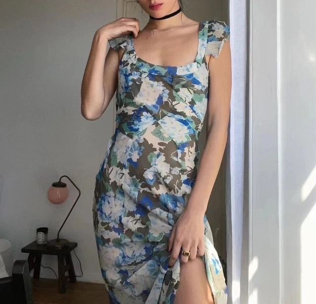 REALISATION PAR THE Lila Dress Blue Size L $260 $208.00 - PicClick
