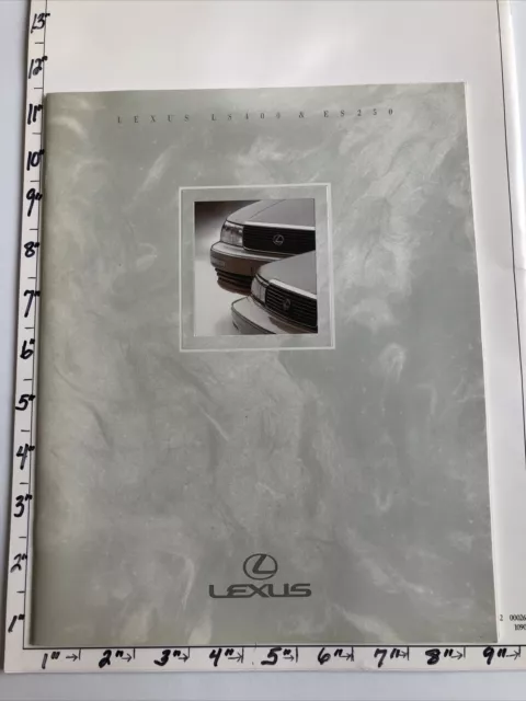 Original Dealer Brochure Lexus 1991 LS400 & ES250