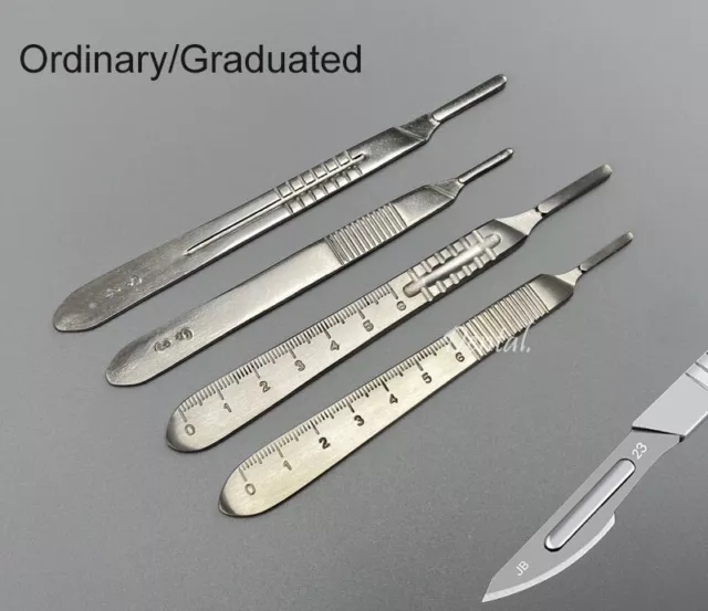 Dental Surgical Scalpel Handle Removable Blade Knife Medical Stainless Handle