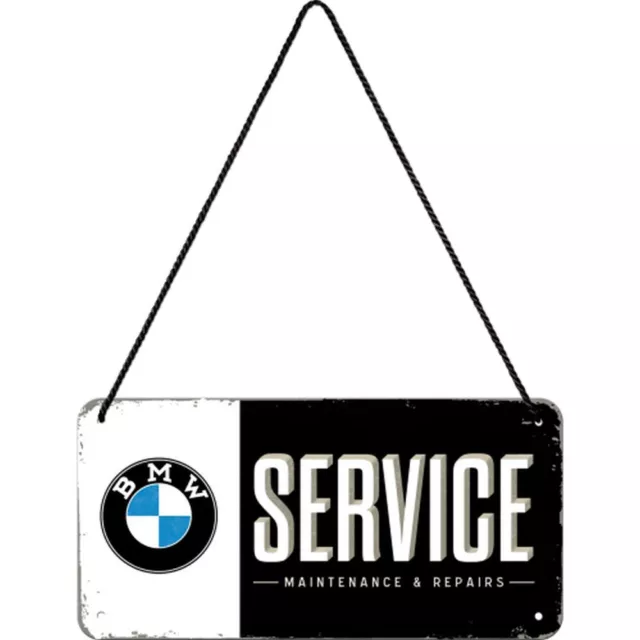 Nostalgic-Art - Retro Blechschild Türschild Hängeschild 10x20 cm - BMW-Service