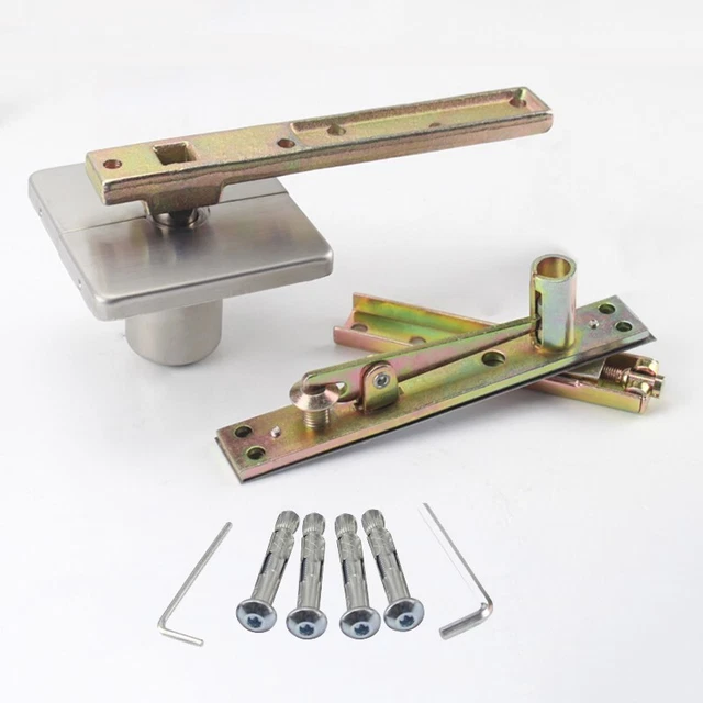 Heavy Door Pivot Hinge 360° Swivel Soft Close+Positioning Door Hinges Load 150KG