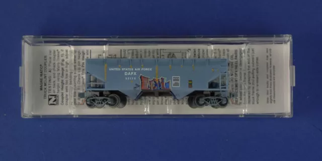 055 44 500 Us Air Force 5517  ~ 33'  Hopper  ~ Mtl  Micro Trains N Scale Fw