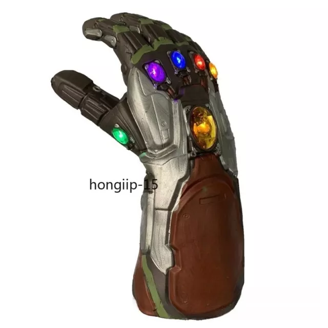Avengers 4 Endgame Infinity Gauntlet Cosplay Iron Man Tony Stark Gloves Glow Toy