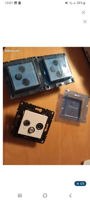 Prise électrique Arnould Espace Evolution – Terracotta – Complet – Prêt à Poser
