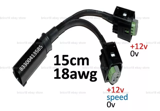 BMW Outlet Splitter 15cm/18awg/3p - R1200 R1250 GS RS RT S1000 XR F K