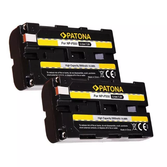 2x Batería PATONA para Sony CCD-TR2300E,CCD-TR280PK,CCD-TR290PK,CCD-TR3