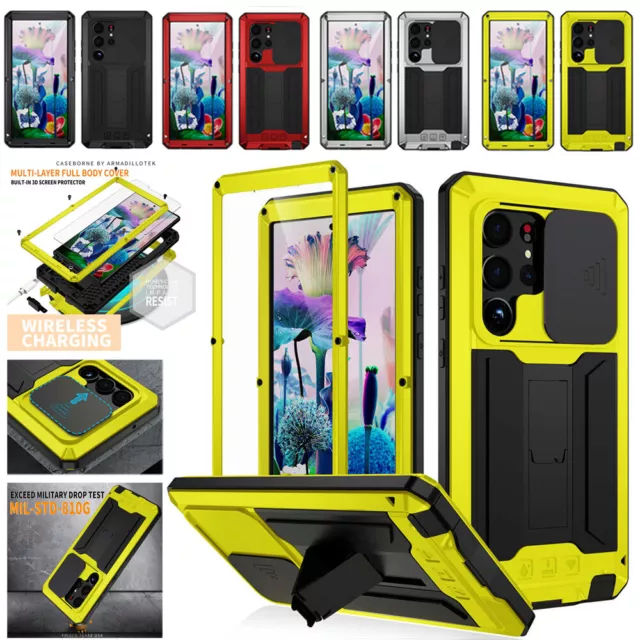 Life Waterproof Heavy Duty Metal Cover Case For Samsung Galaxy S23 Ultra Plus
