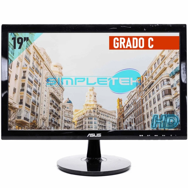 ASUS Vs197 Screen Monitor LCD Display 19 " 16:9 Wide PC VGA Computer Fixed DVR _