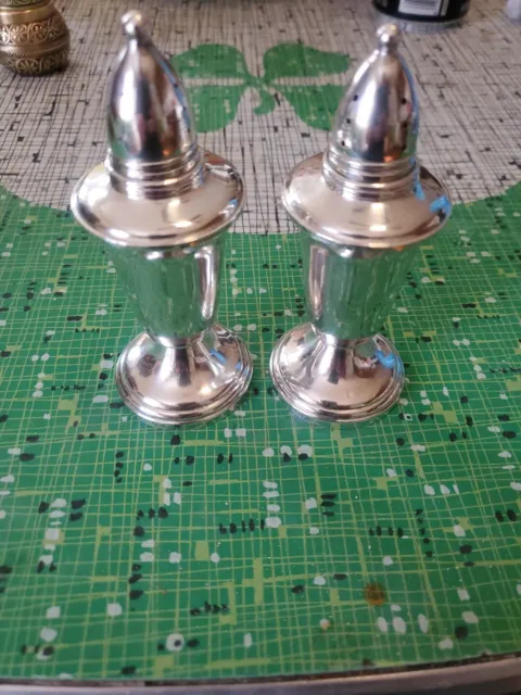 Sterling Silver Duchin Creation Weighted Salt & Pepper Shakers Set