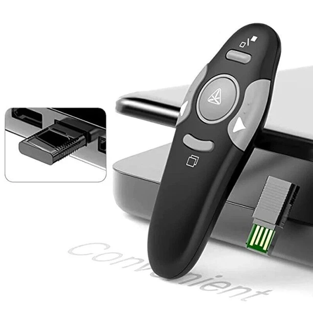 Wireless USB Flip Pen Pointer Red Light Conference Remote Control