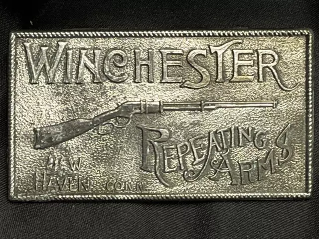 VINTAGE 1970S WINCHESTER REPEATING ARMS GUN BELT BUCKLE $7.00 - PicClick