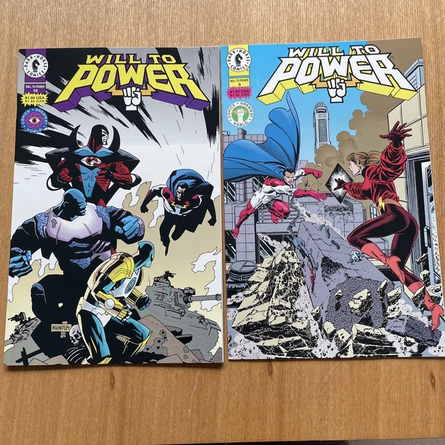 WILL TO POWER # 9 and # 10 Dark Horse Comics 1994