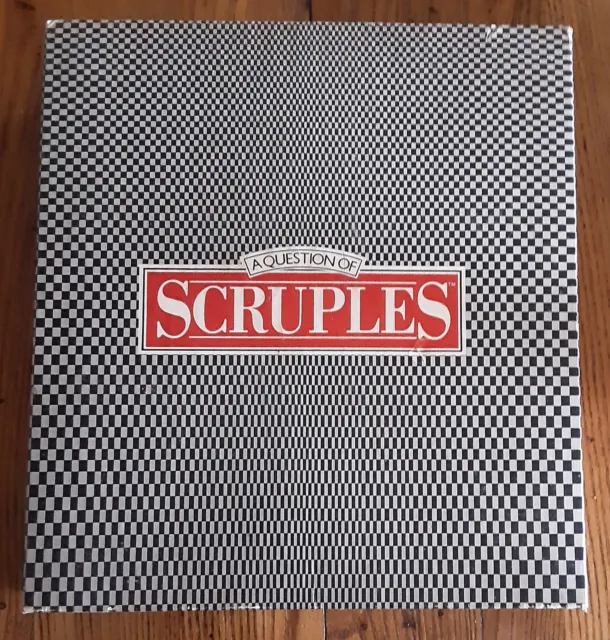 1986 A Question Of Scruples Board Game Milton Bradley Vintage Complete