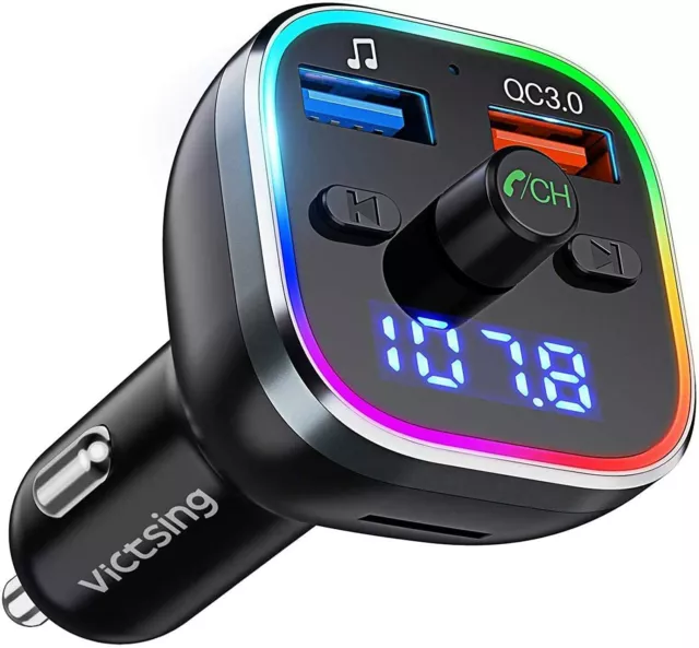 Bluetooth FM Transmitter Auto Radio Audio MP3 Player USB Ladegerät Adapter KFZ