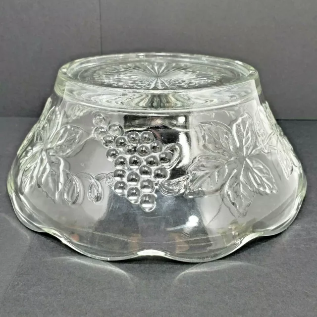 ANCHOR HOCKING  Vintage Clear Punch Bowl Stand