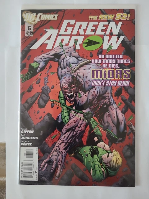 Green Arrow #5 DC Comics 2011 New 52 - Midas-  See Description