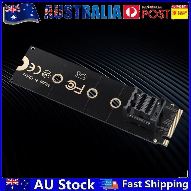 - M.2 NVME To U.2 Converter Card Mkey PCIeX4 M.2 PCIe To SFF8643 (Vertical)