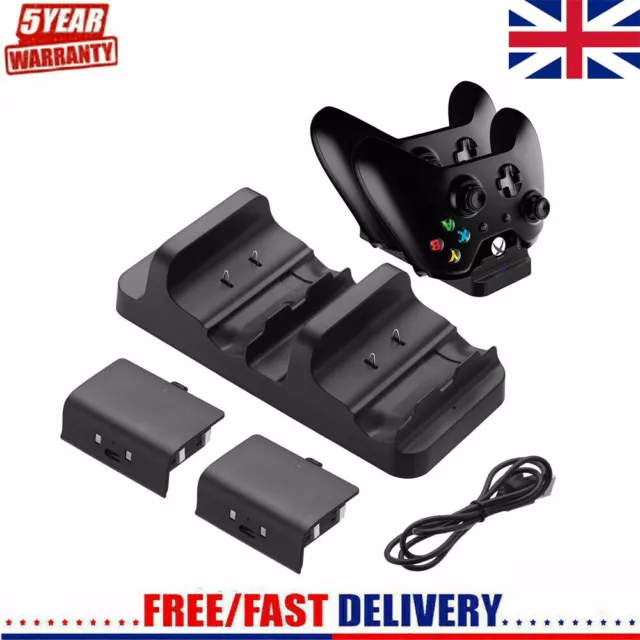 for XBOX ONE Dual Charging Dock Station Controller Charger Rechargeable Battery