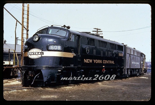 (Mz) Dupe Slide New York Central (Nyc) 1608 Roster  (Gold Letters & Nose Stripe)