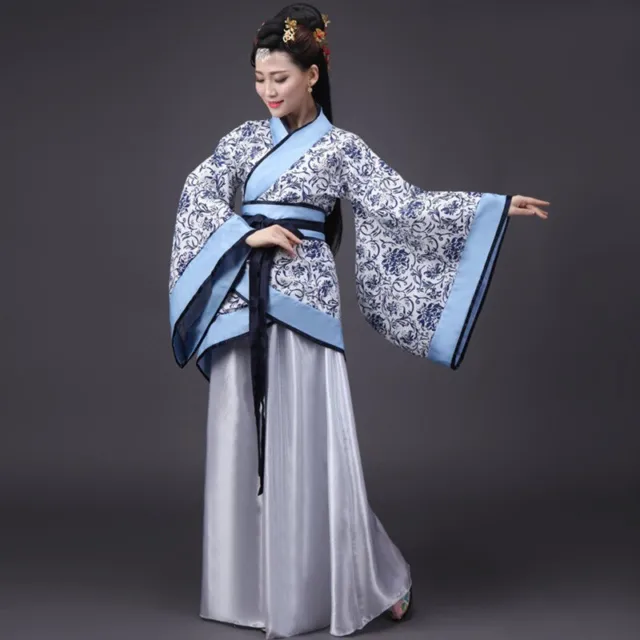 Chinese Traditional Dress Women Hanfu Cosplay Costume Hanbok Tang Dynasty Perfor