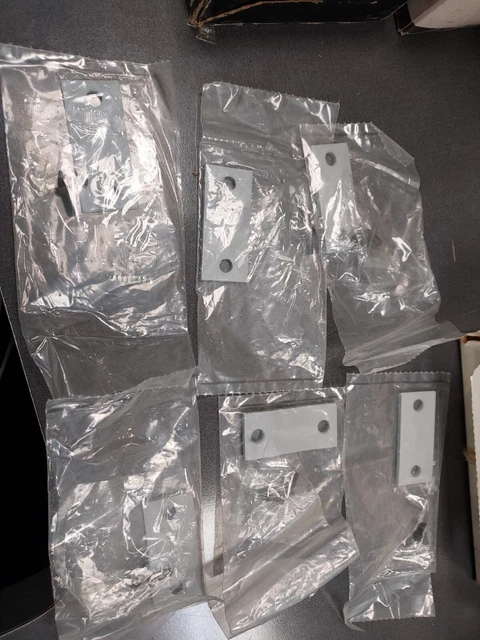 DON-JO EF-160 LATCH FILLER PLATE,  2-1/4" x 1", PRIME COAT GRAY, (LOT OF 6)