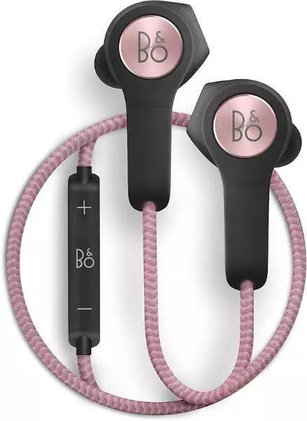 B&O H5 Auricolari wireless con colletto rosa polveroso con spine in schiuma extra