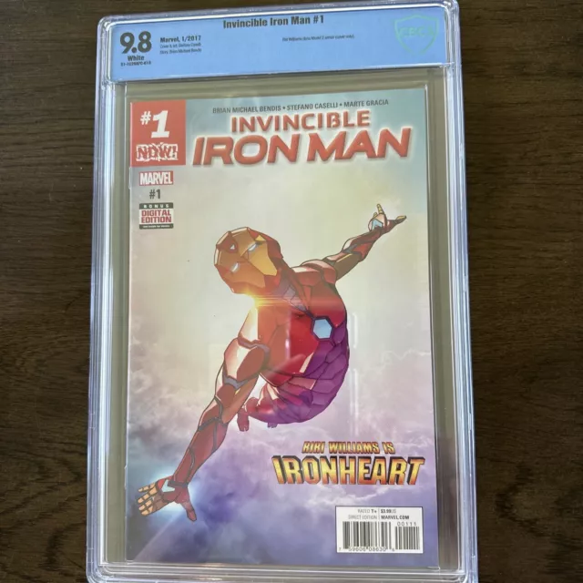 Invincible Iron Man #1 2017 CBCS Not CGC 9.8 NM Riri Williams Ironheart Marvel