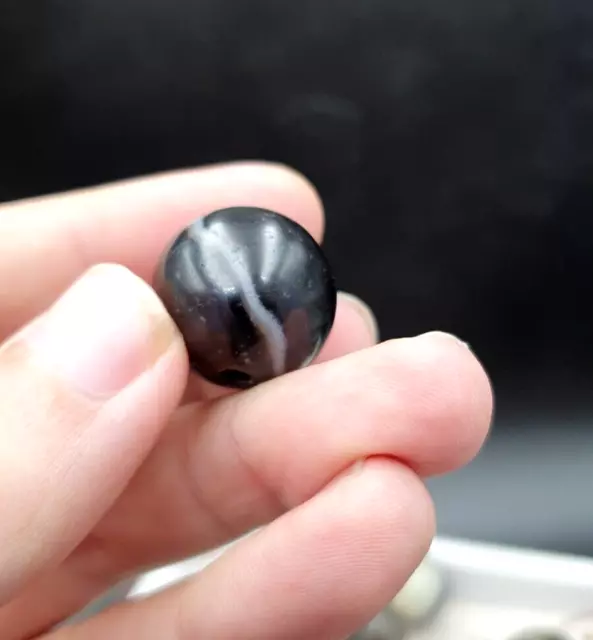 AA Antique Ancient INDO Himalaya Agate stone Bead Suleimani Agate 20mm
