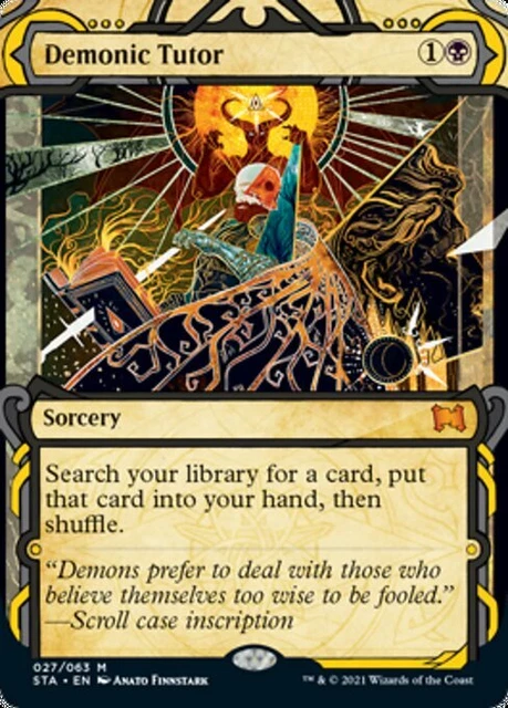 Demonic Tutor - Extended Art STX NM MTG