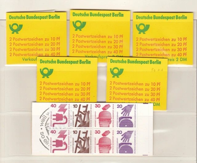 Berlin: 6 Markenheftchen Nr. 9a  postfrisch!    (61)