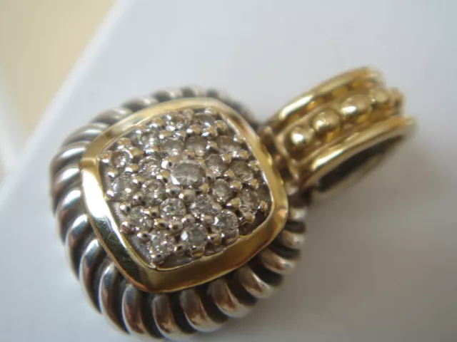 $1150 David Yurman 18K Ss Diamond Albion Enhancer $1150 David Yurman 18K Ss Diamond Albion Enhancer