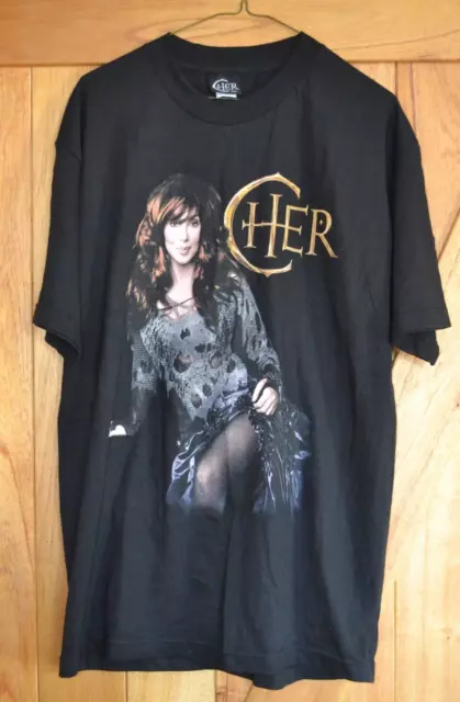 Cher T-Shirt Colosseum Caesars Palace Mens Large Black Cotton USA