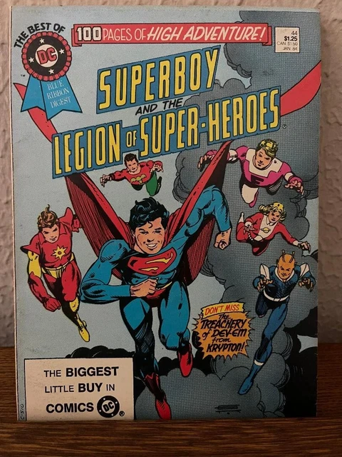SUPERBOY AND THE LEGION OF SUPERHEROES, BEST OF DC BLUE RIBBON DIGEST No.44,1984